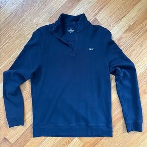 Vineyard Vines Youth Navy Quarter Zip Sweater Pullover size XL